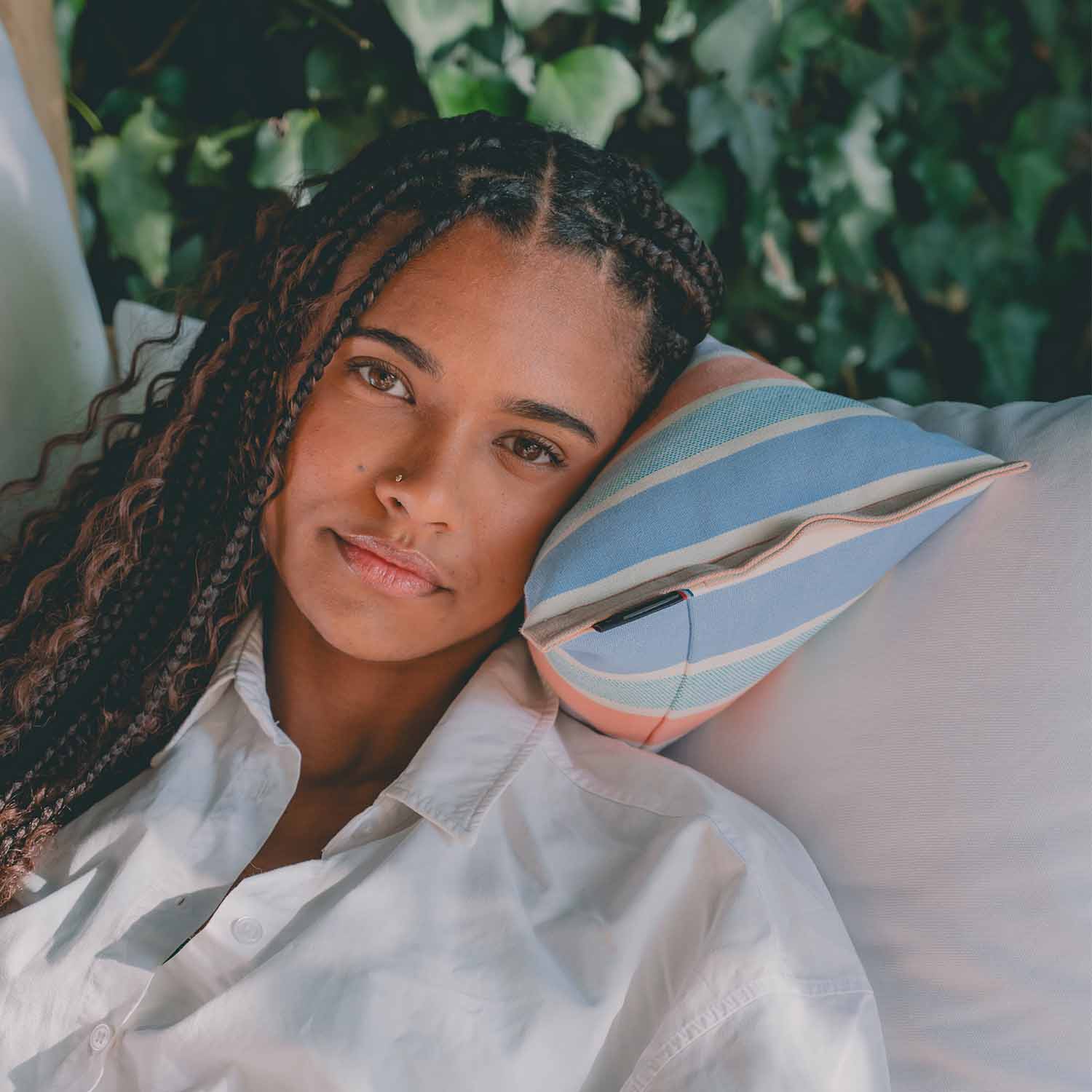 Coussin cervical · Toiles du soleil