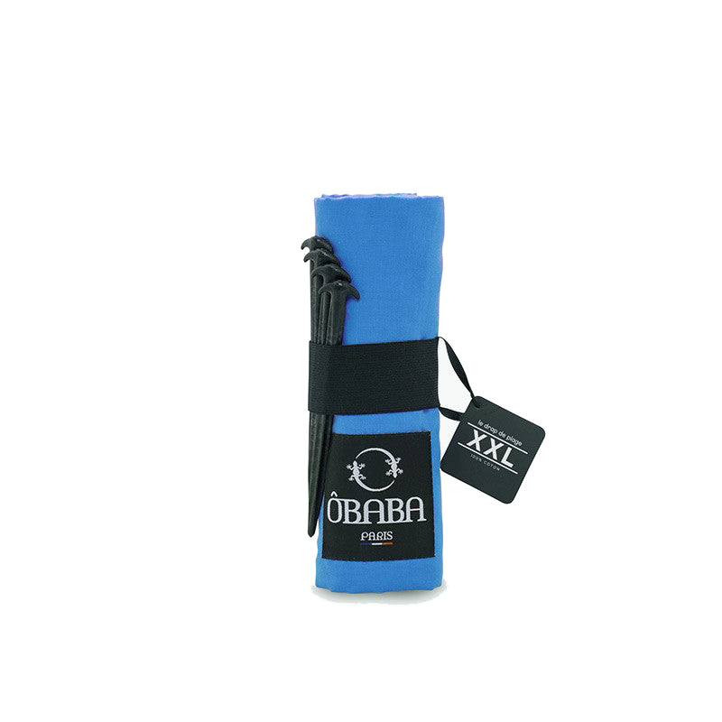 Drap de plage OBABA coloris bleu