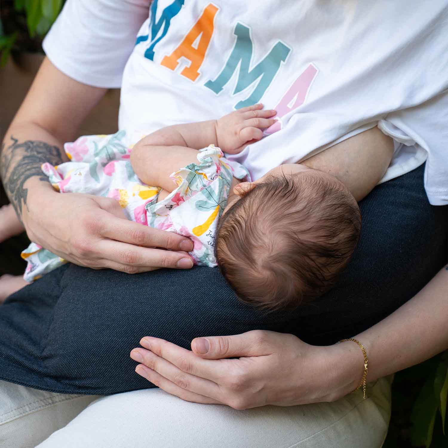 Peacock Blue Strap Nursing Pillow · DUOH!