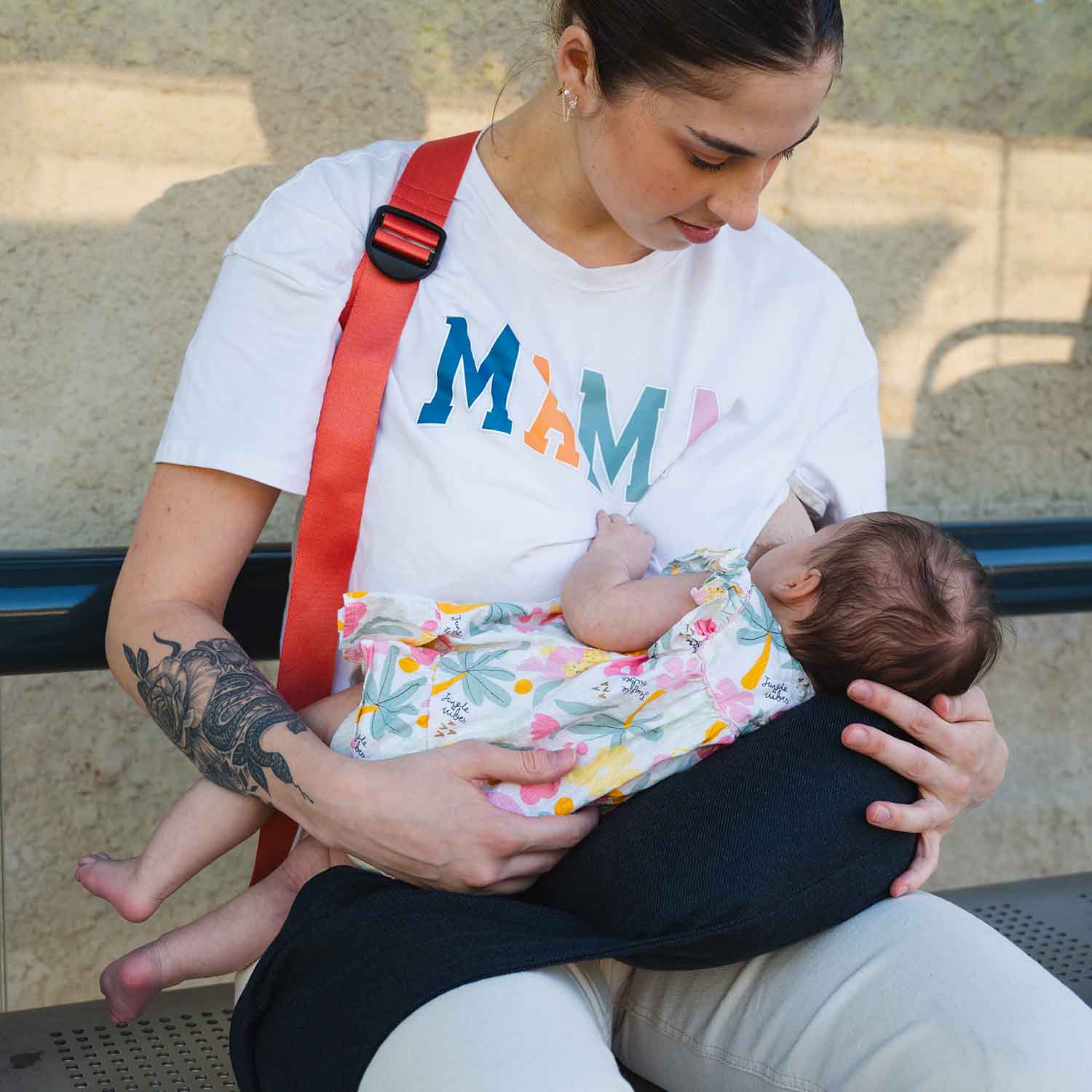 Coral Strap Nursing Pillow · DUOH!