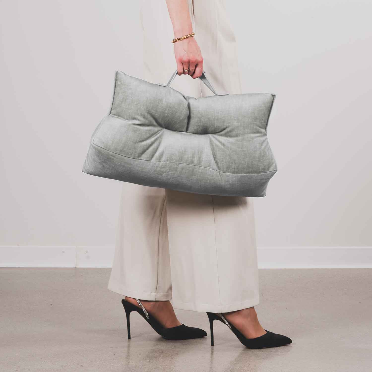 Coussin lombaire · LEANDRO Gris perle