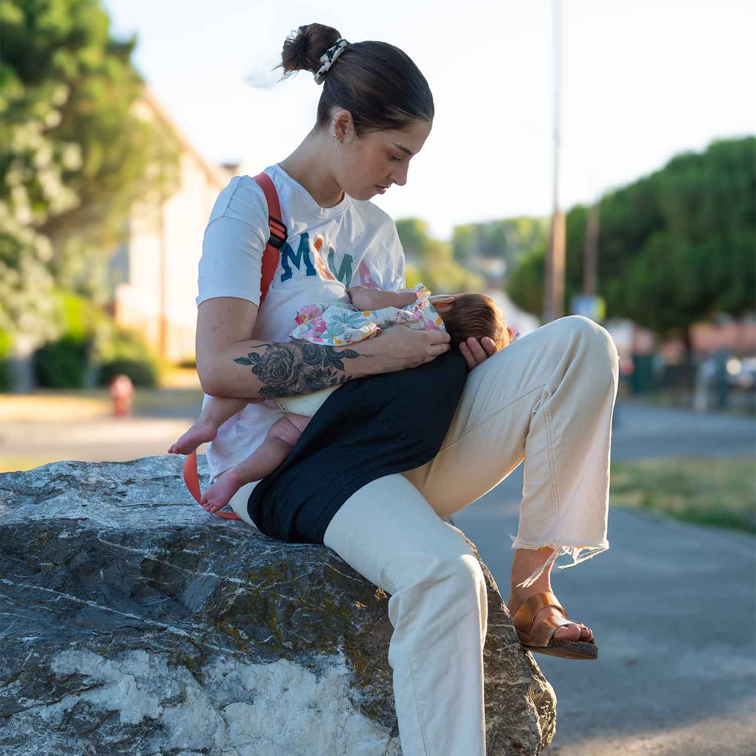 Stillkissen mit Korallenriemen · DUOH!