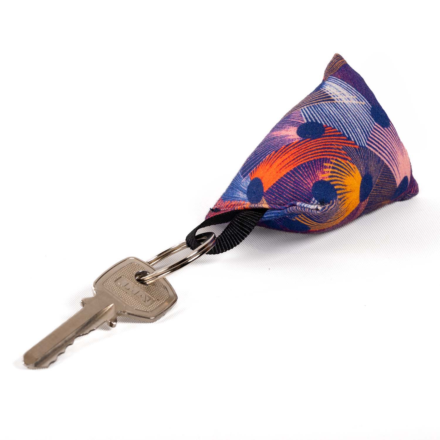 porte cle violet rose orange